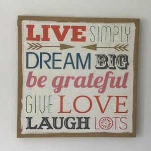 Burlap Wrapped Motivational Print